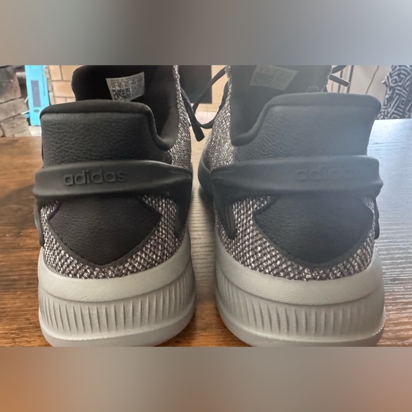 Adidas Men's Black and Gray Knit Sneakers - Picture 4 of 6